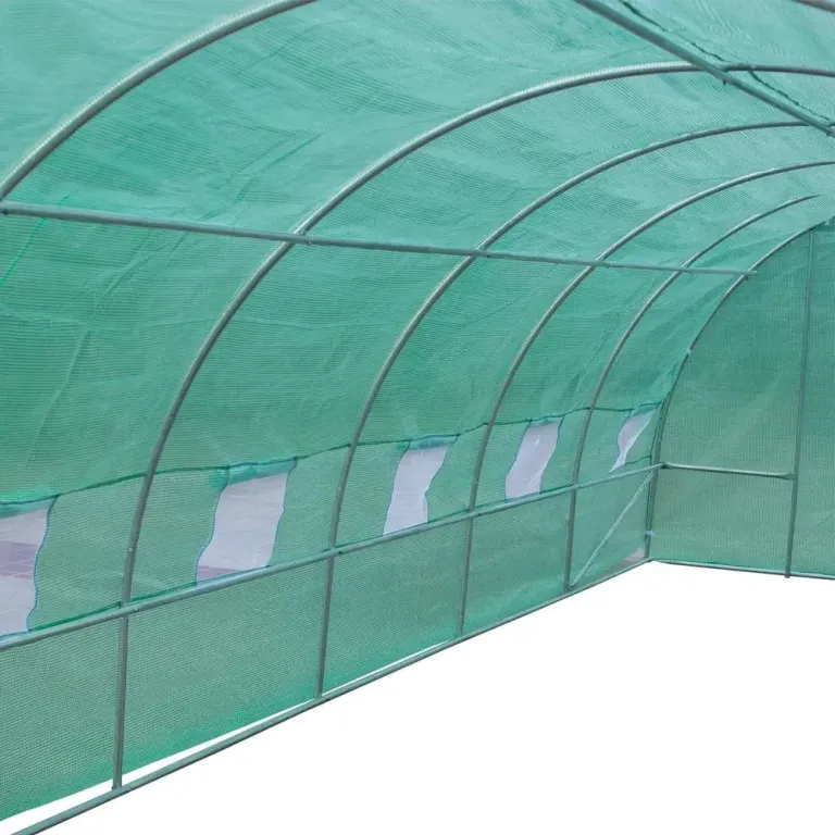 Tunnelväxthus Grön Pe-folie 800 x 300 x 200 cm