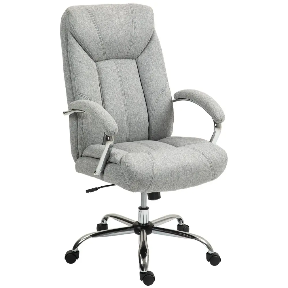 Kontorsstol Skrivbordsstol Ljusgrå 65 x 78 x 110-118 Cm