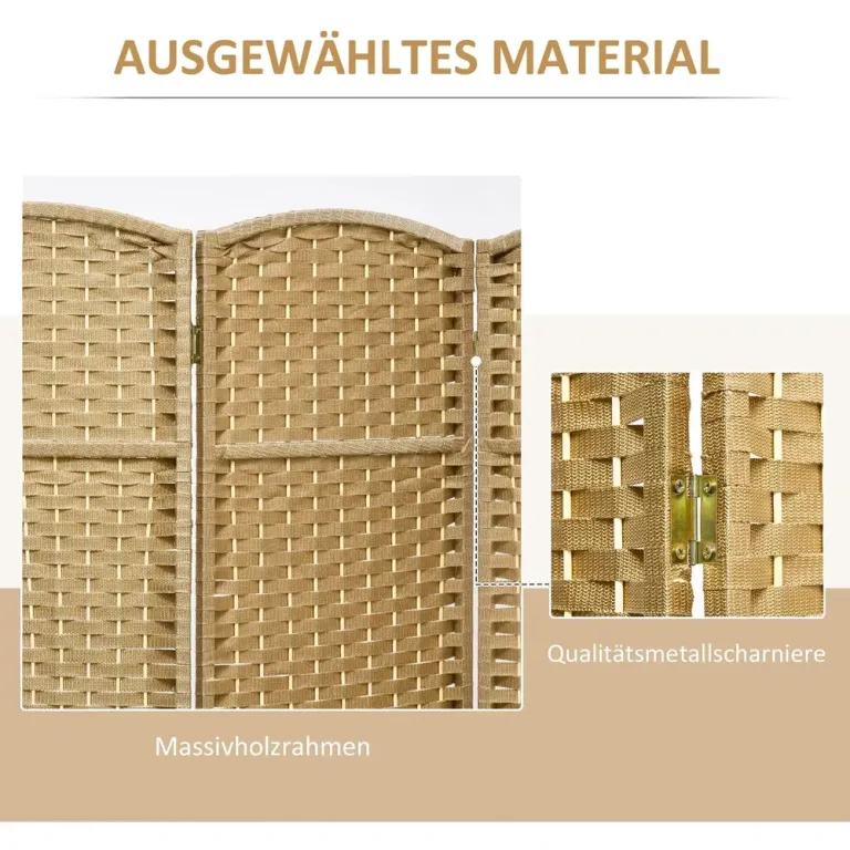 6-Panels Rumsavdelare Vikbar Sovrum och Hemmakontor, Natur Skärmvägg