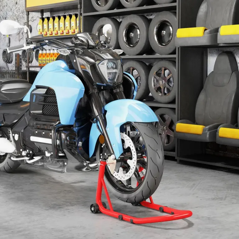 Monteringsstativ för Motorcykel Fram Max 544 kg, Rött