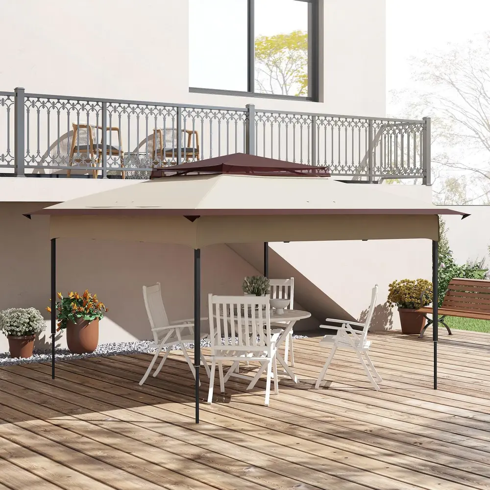 Ersättningstak Paviljongtak Kaffe 3,25 x 3,25 M
