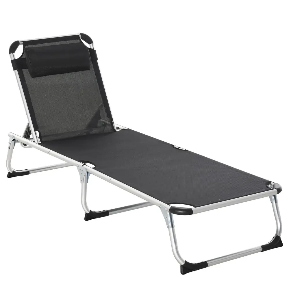 Solsäng i Aluminium Ergonomisk Solstol 170 x 60 x 76 Cm