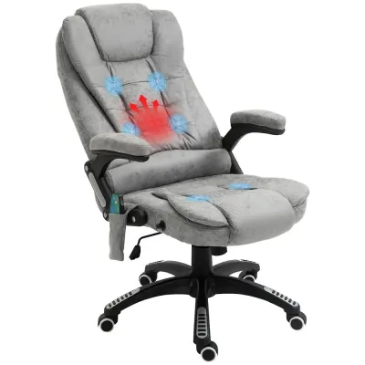 Kontorsstol Massagestol Grå av Tyg 68 x 72 x 110-120 cm
