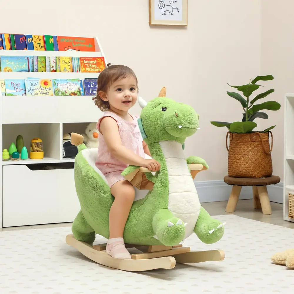 Gungdjur Dinosaurie Swing Interaktiva Djurljud Mjuk