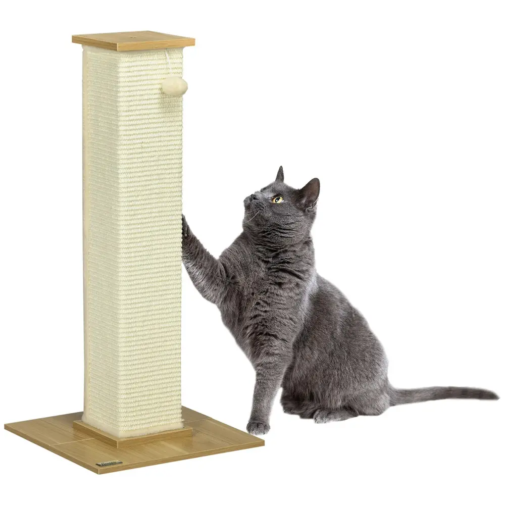 Klöspelare i Sisal med Boll Klösträd för 38 x 38 x 80 Cm