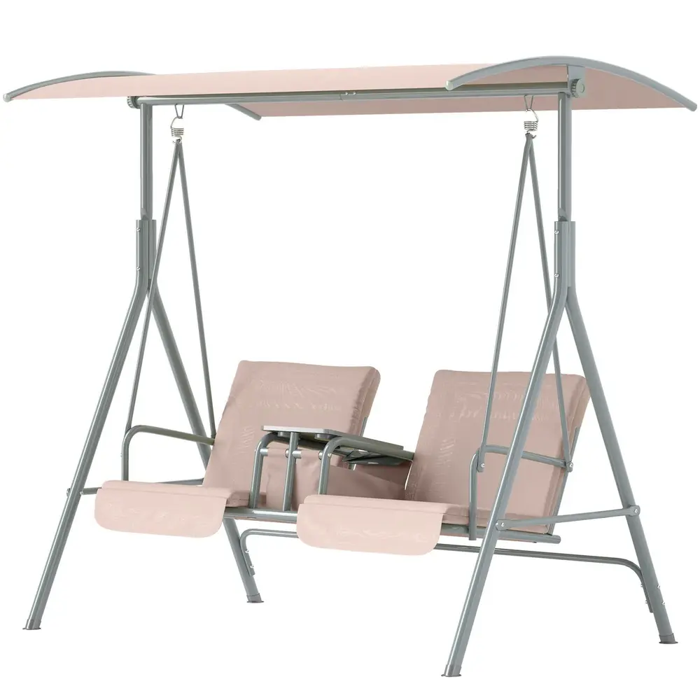 Hammock Trädgårdsgunga 2-Sits med Soltak 175 x 112 x 165 Cm