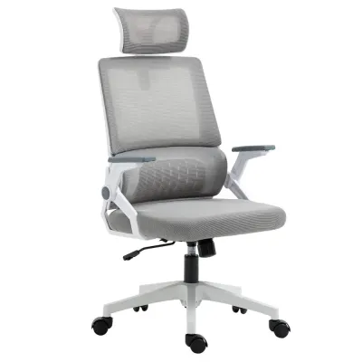 Kontorsstol Snurrstol Svart av Mesh och Metall Ergonomisk
