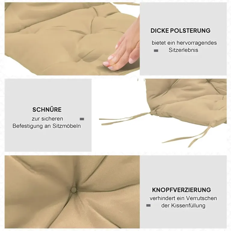 Sittdynor 2-pack med Bindband och Tjock 98 x 50 cm