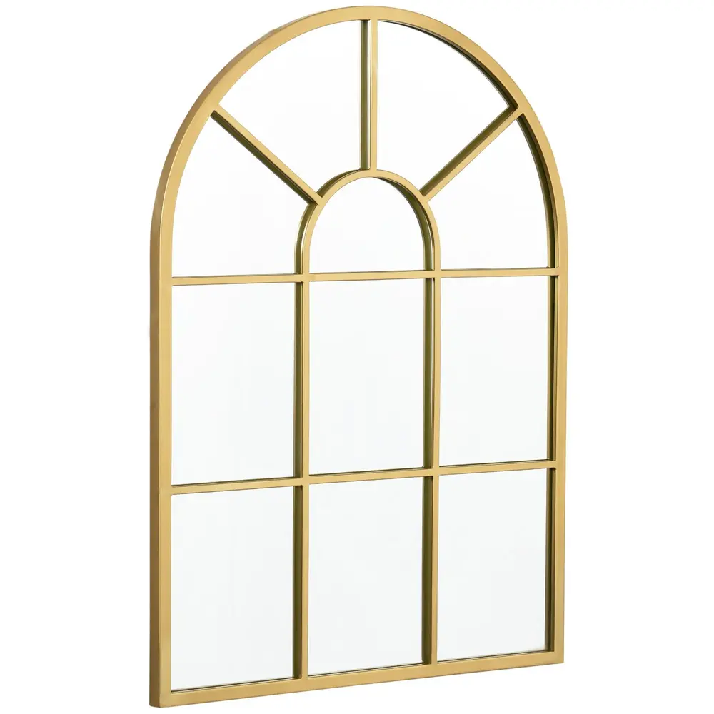 Fönsterspegel Prisvärd Guld Metall 70 x 2 x 50 Cm