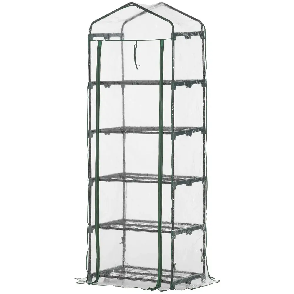 Litet Växthus 5 Hyllor Kompakt 69 x 49 x 193 Cm