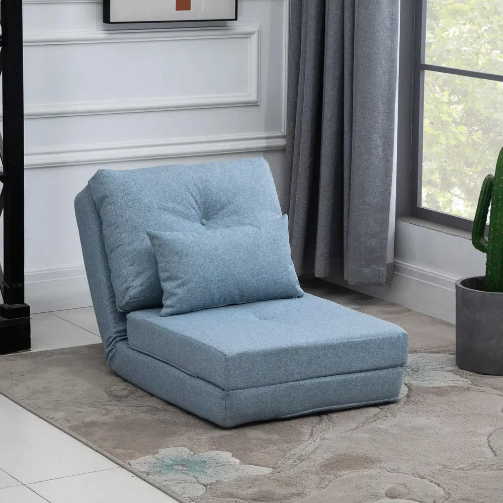 Golvstol Vikmadrass 2-i-1 med Avtagbar 60 x 80 x 56 Cm