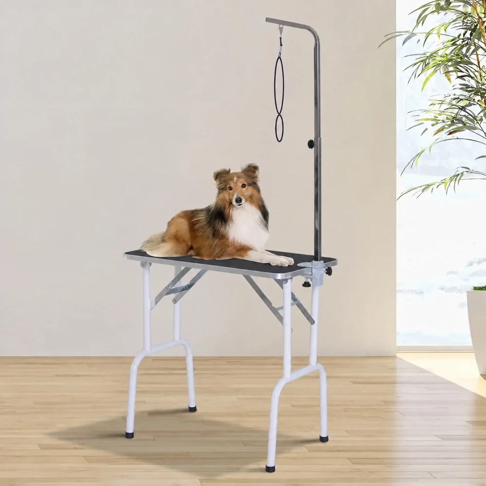 Hopfällbart Djurvårdsbord Klippbord 81 x 48,5 x 80 Cm