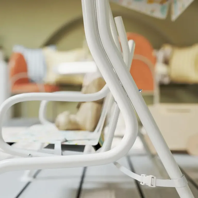 Barnhammock 2-Sits med Soltak, Vit