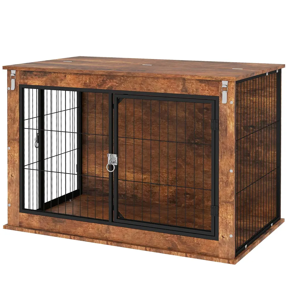 Hundlåda Transportlåda för Husdjur 2 98x60x65,5 Cm