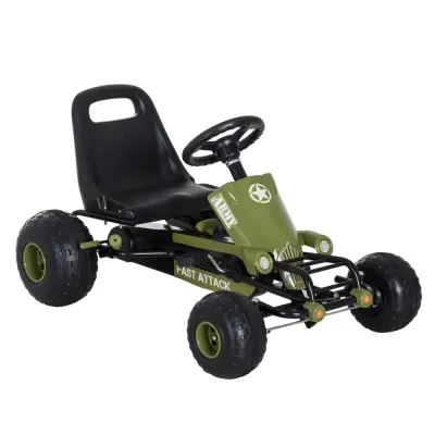 Sportig Gokart Trampbil med Handbroms 99 x 65 x 56 cm