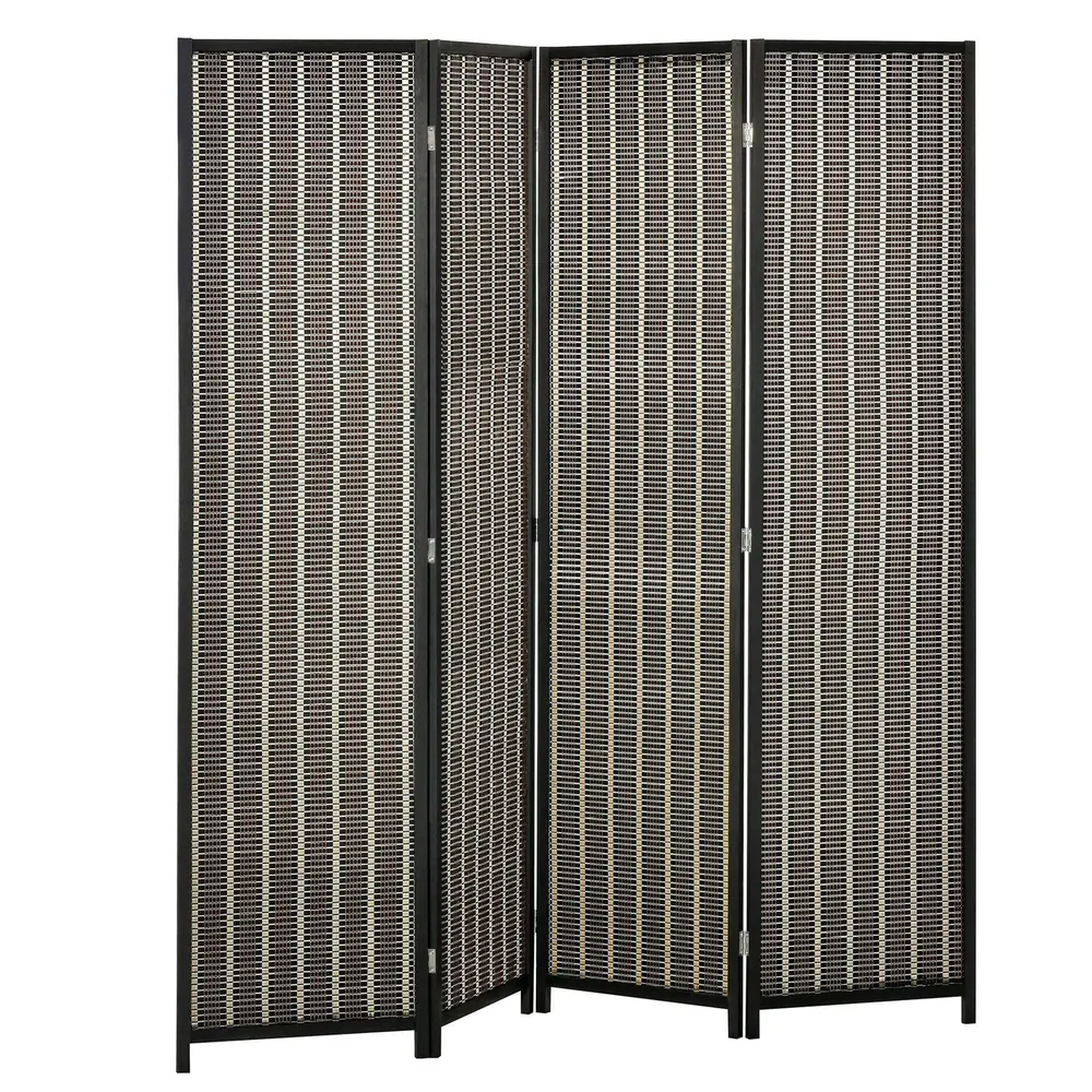 Rumsavdelare Skärmvägg 4-Delad Insynsskydd 180 x 180 cm