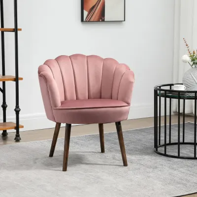 Klädd Matsalsstol i Rosa Tyg Kökstol 66 x 72 x 79 cm