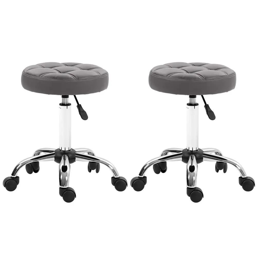 Rullpallar Arbetspallar Set Om 2 35,5 x 48-63 Cm