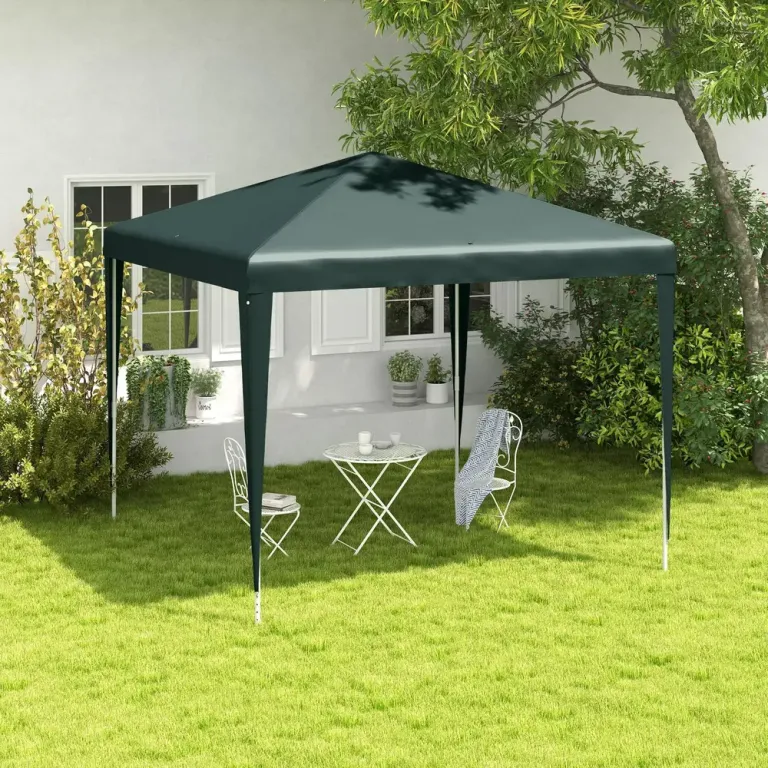 Paviljong med Klicksystem och Rostfri Ram 2,7 x 2,7 m