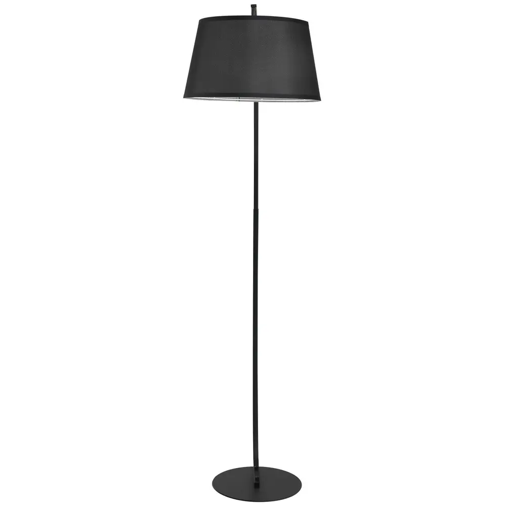 Båglampa Golvlampa Båglampa Svart av Metall och Linne