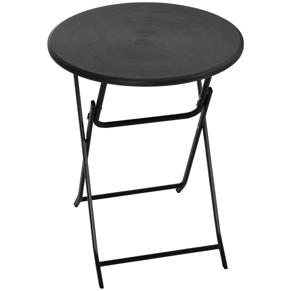 Runt Hopfällbart Trädgårdsbord Praktiskt Matbord i 60 cm