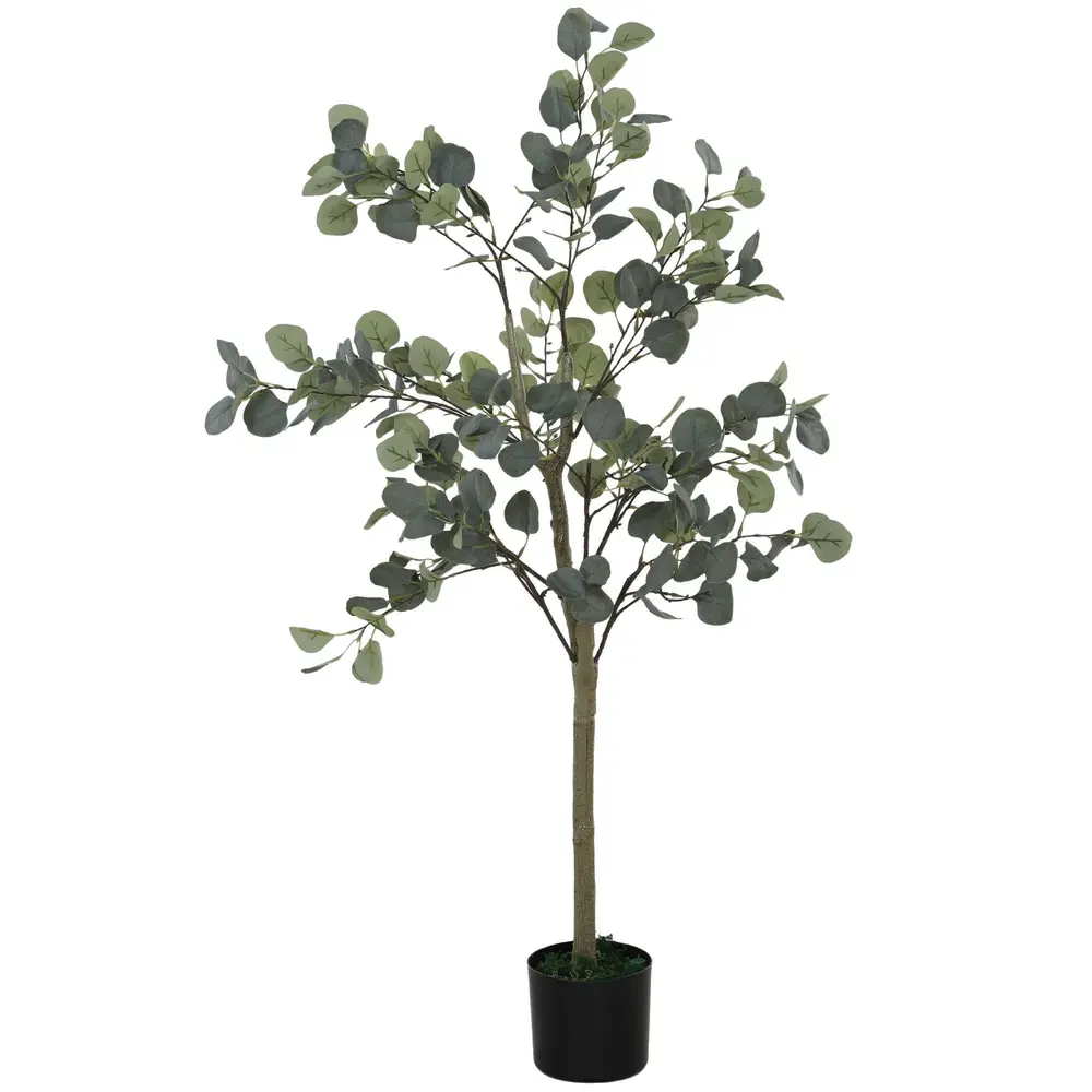 Konstgjord Växt Eukalyptus Konstträd i Kruka Grön av 150 Cm