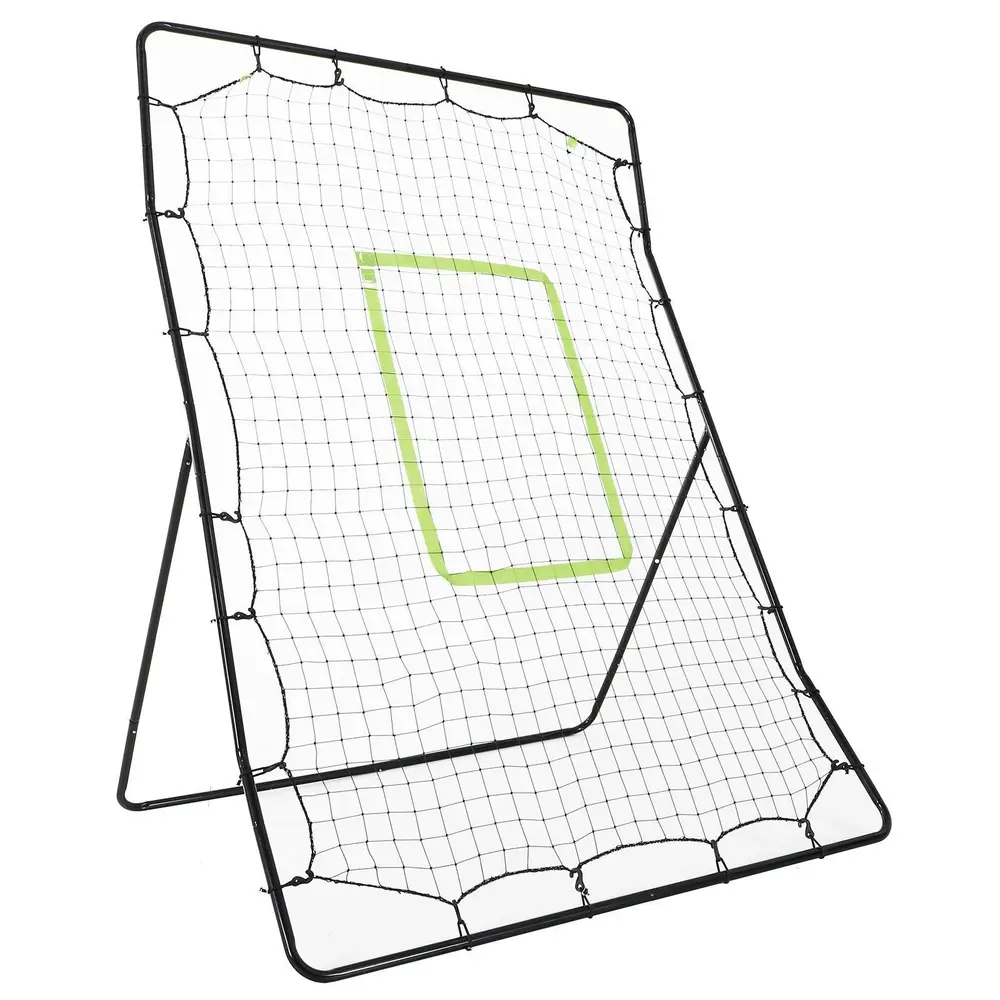 Rebounder Nät Pitchback Svart av Metall 123 x 174 Cm