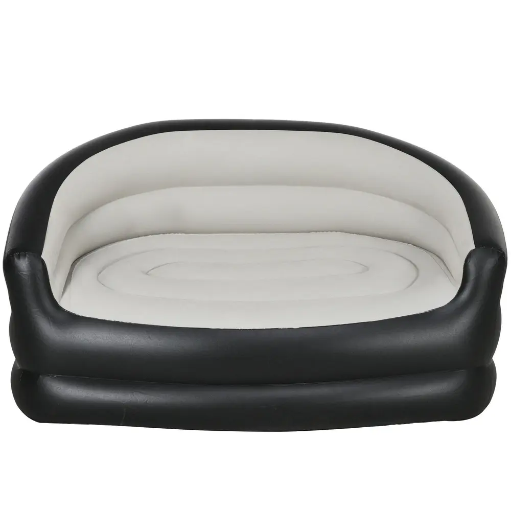 Uppblåsbar Soffa Luftsoffa Ljusgrå 125 x 100 x 87 cm