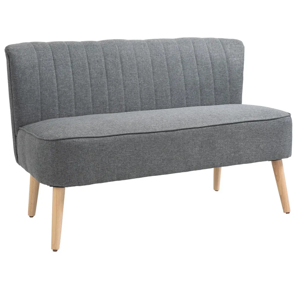 2-Sitsig Soffa i Tyg Kompakt Tygsoffa 117 x 56,5 x 77 Cm
