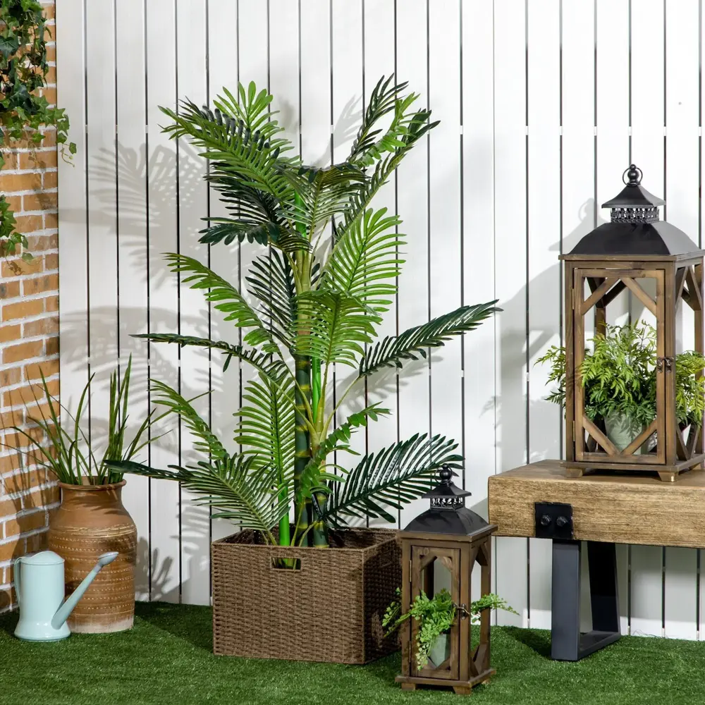Konstgjord Palm i Kruka Naturtrogen Konstväxt 150 Cm