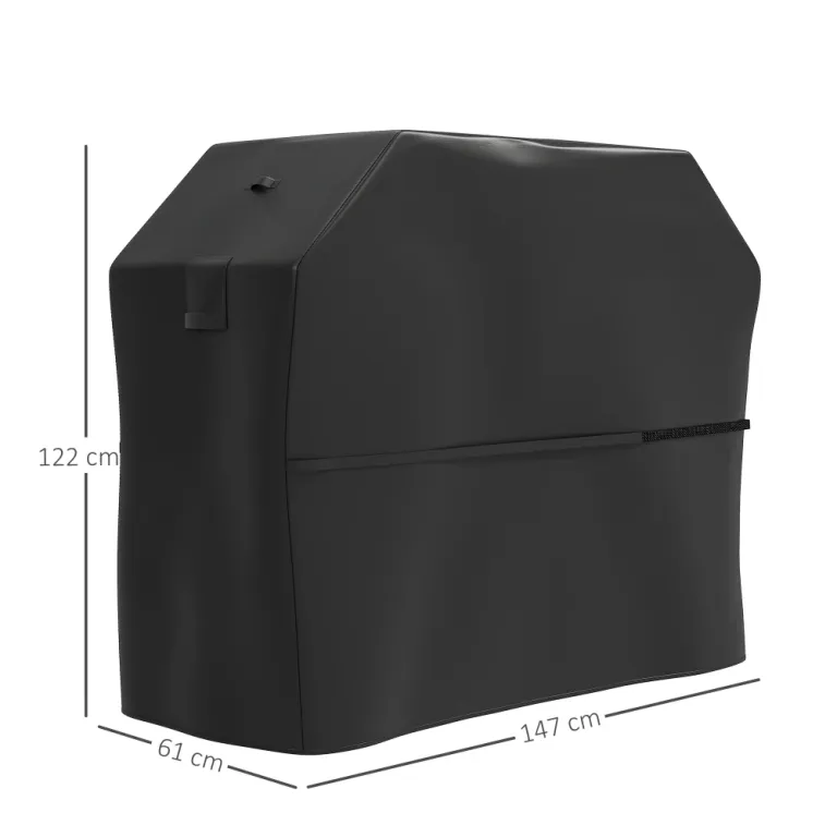 Grillöverdrag Bbq Cover med Kardborrefästen 147x61x122 cm