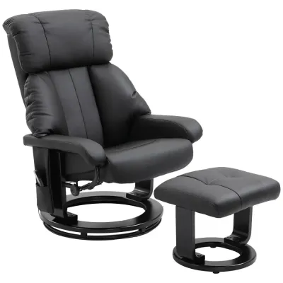 Massagestol med Pall TV-Fåtölj i 76 x 80 x 102 cm