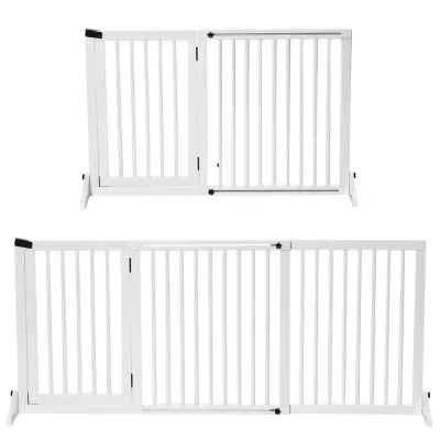 Hundgrind med Dörr Säkerhetsbarriär i 113-166 x 36 x 71 cm