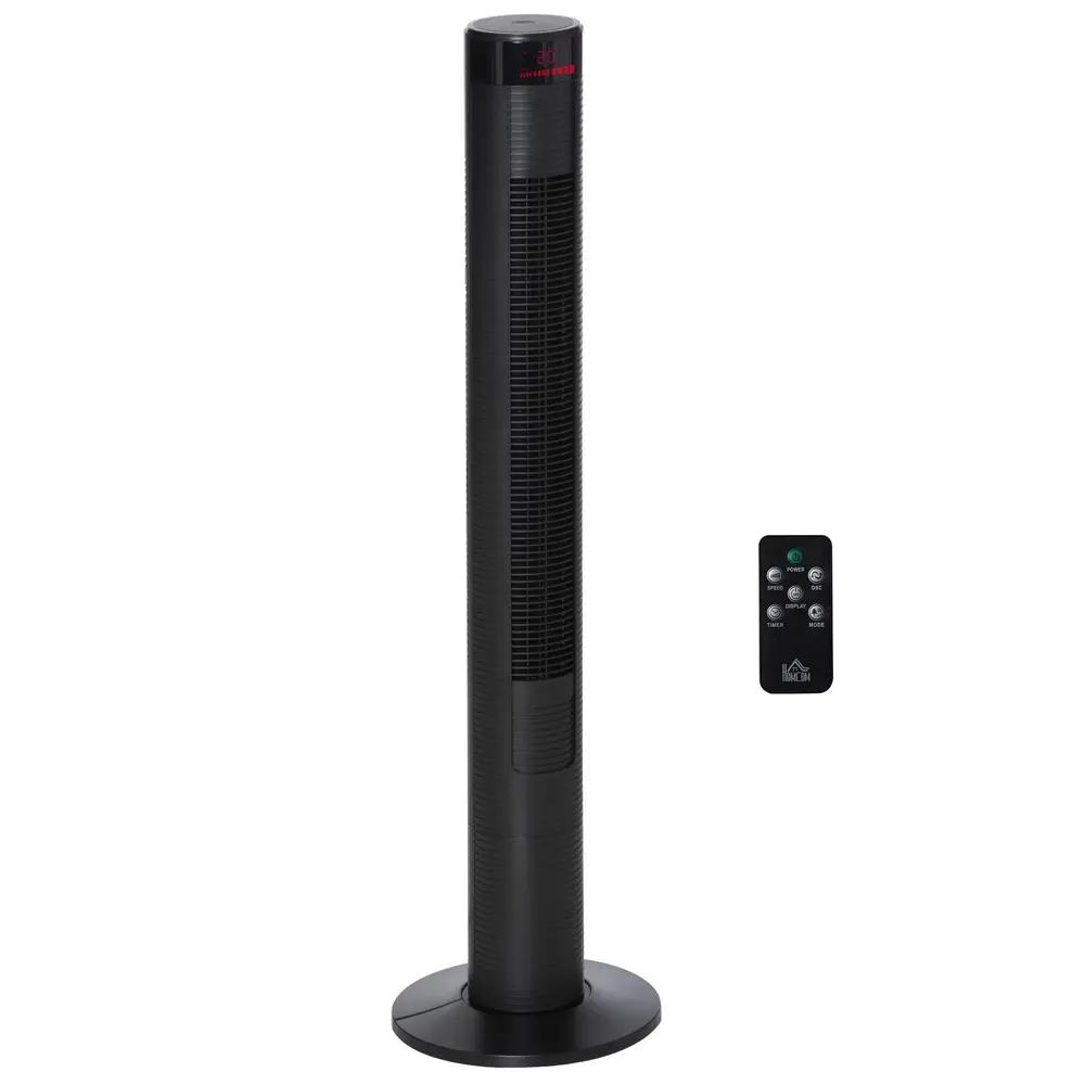 Tornfläkt med Fjärrkontroll 45 W 70° Ø31,5 x H117 Cm
