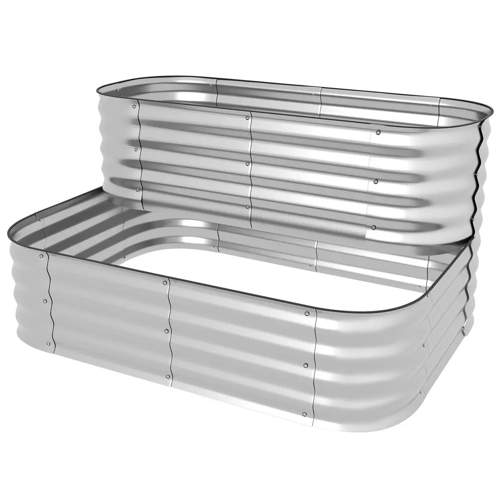 Blomhylla Växthylla Silver av Metall Hylla 118 x 45 x 30 Cm