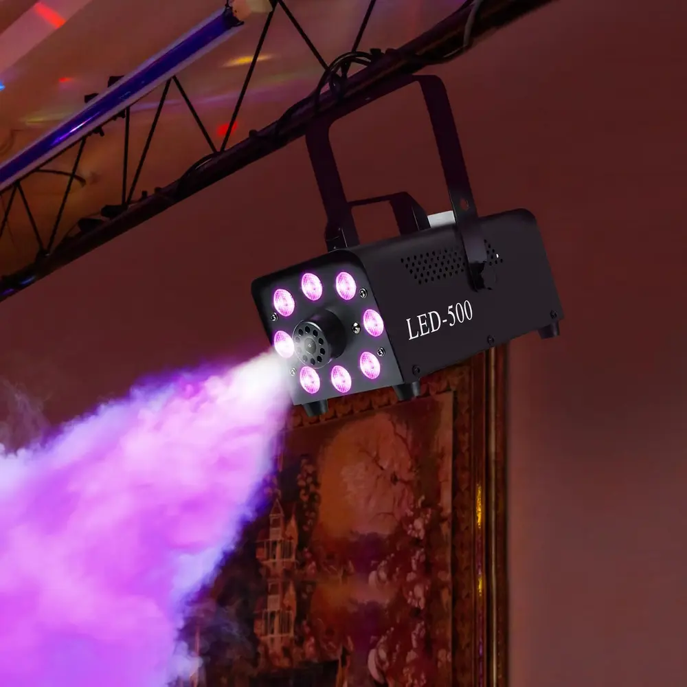 Dimmaskin 450W Rökmaskin 13 Färgade Led-Lampor