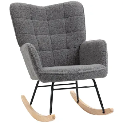 Fåtölj med Liggfunktion Relaxstol Mörkgrå av Linnelook
