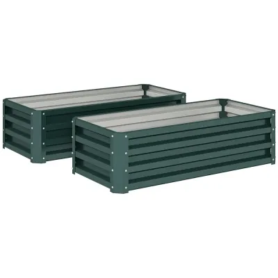 Odlingskrage 2-pack med Öppen Botten 110 x 50 x 30 cm