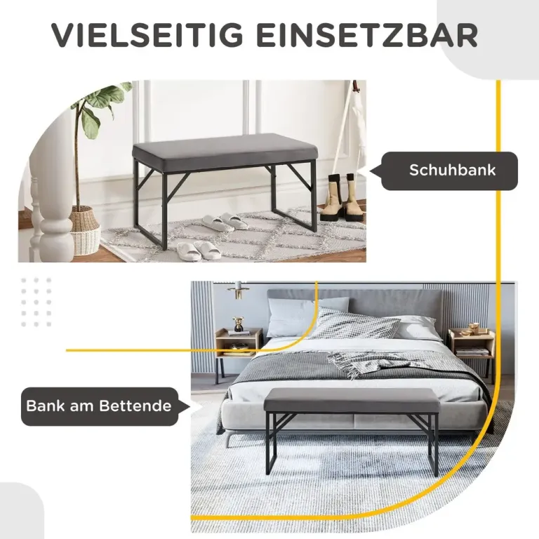 Skobänk Sittbänk med Skoförvaring och Dyna för Entré