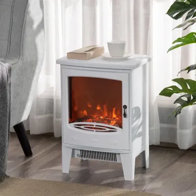 Elektrisk Kamin med LED-Eld Värmare 39 x 26 x 54,8 Cm