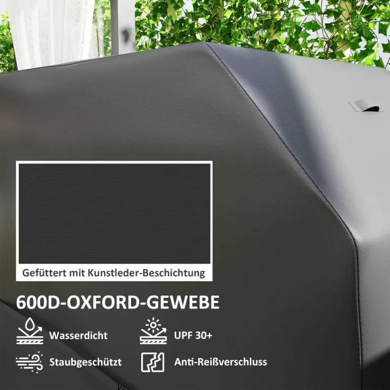 Grillöverdrag Bbq Cover med Kardborrefästen 147x61x122 cm
