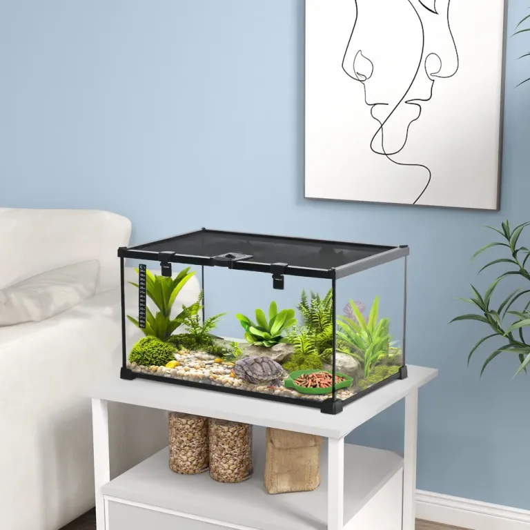 Terrarium Reptilmatningslåda Transparent 50 x 30 x 25 Cm