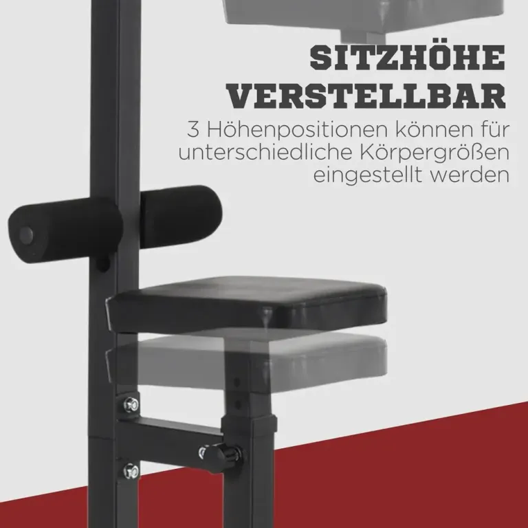 Multigym med Justerbar Sits och Kabeldrag 107x120x190 cm