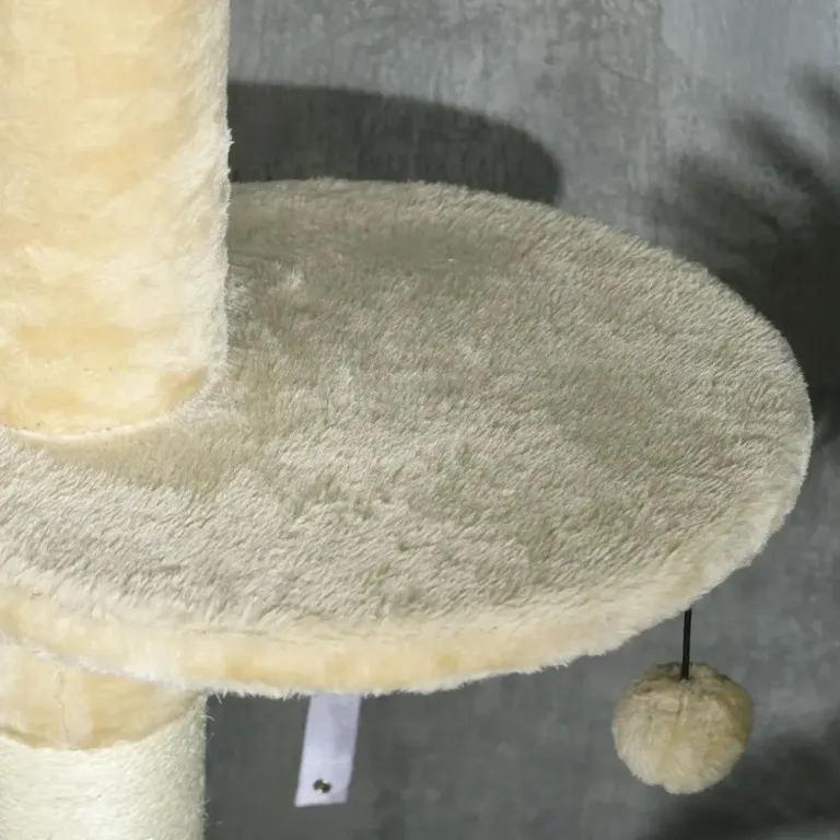 Klösträd Beige av Sisal och Plysch 225-255 cm