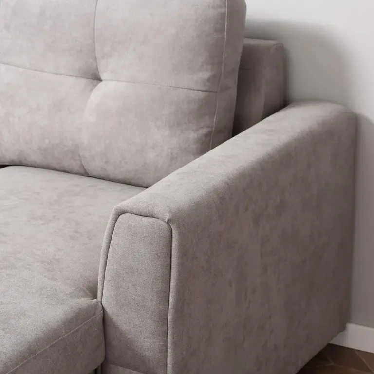 Bäddsoffa med Schäslong Stoppad Soffa 3-Sits