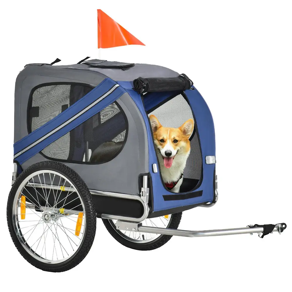 Cykelvagn för Hundtransport Rymlig 130 x 73 x 90 Cm