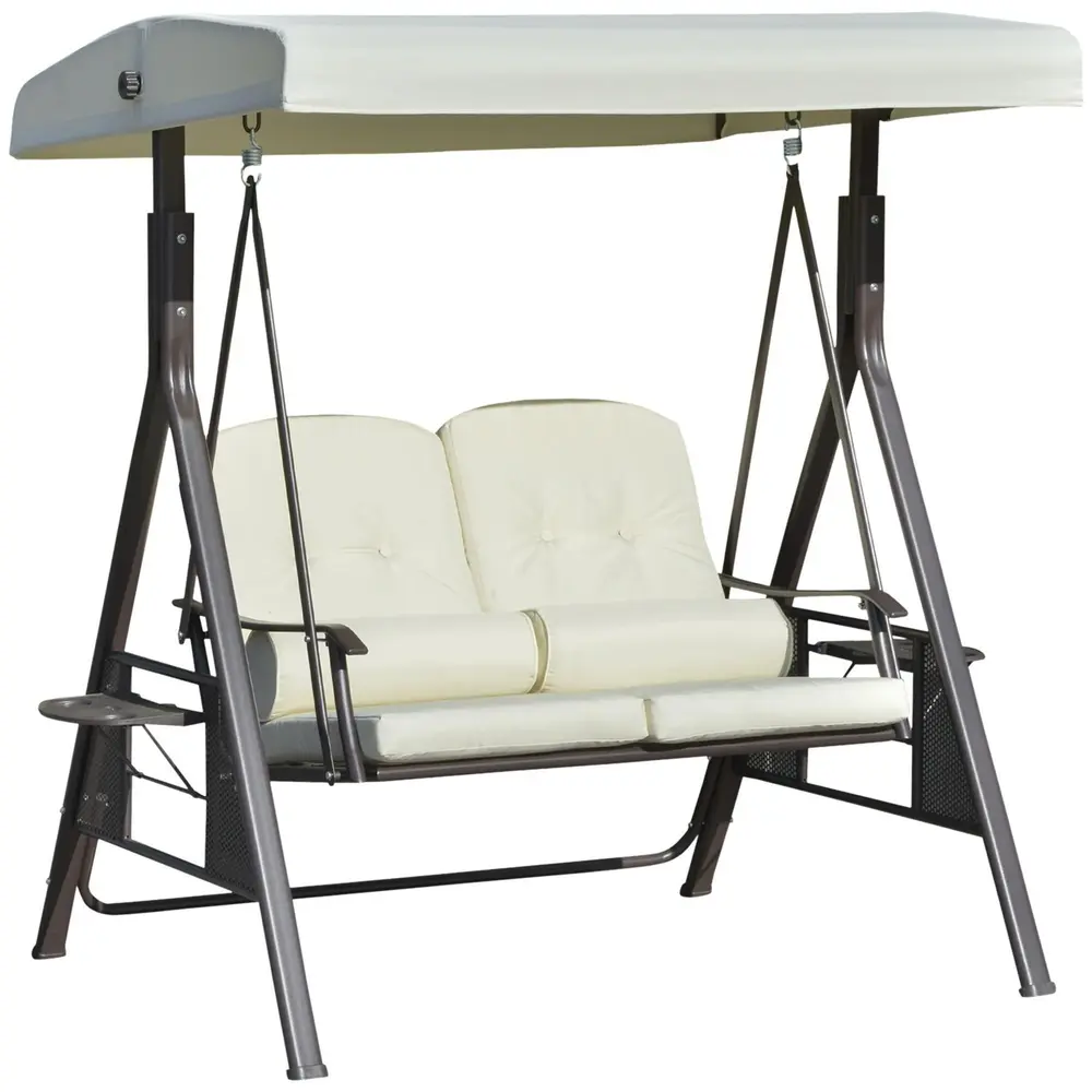 2-Sitsig Hammock med Soltak 162 x 118 x 173 Cm