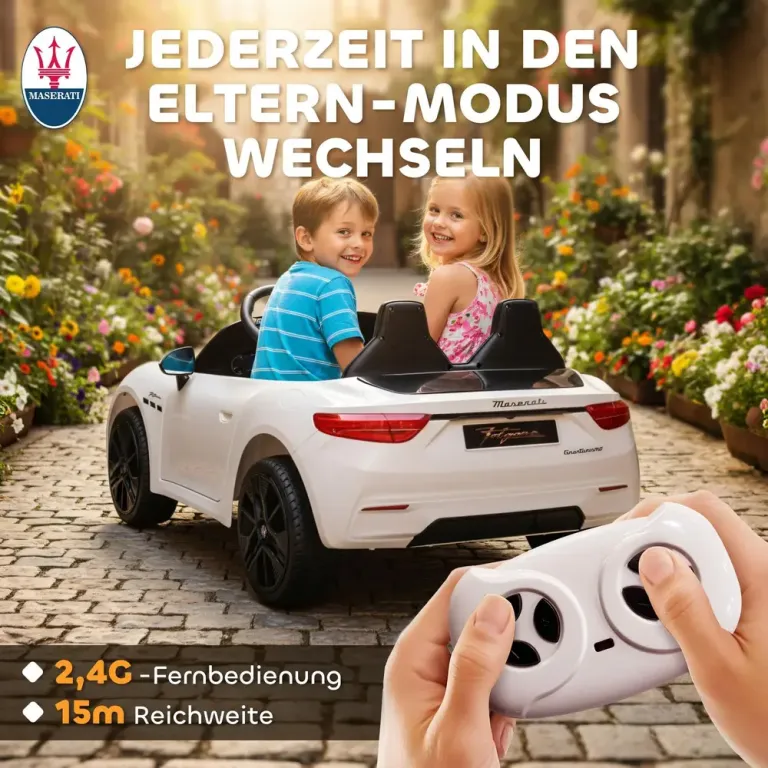 Elbil för Barn 12 v Batteridrift 2-Sits Sportbil Elektriskt Barnbil