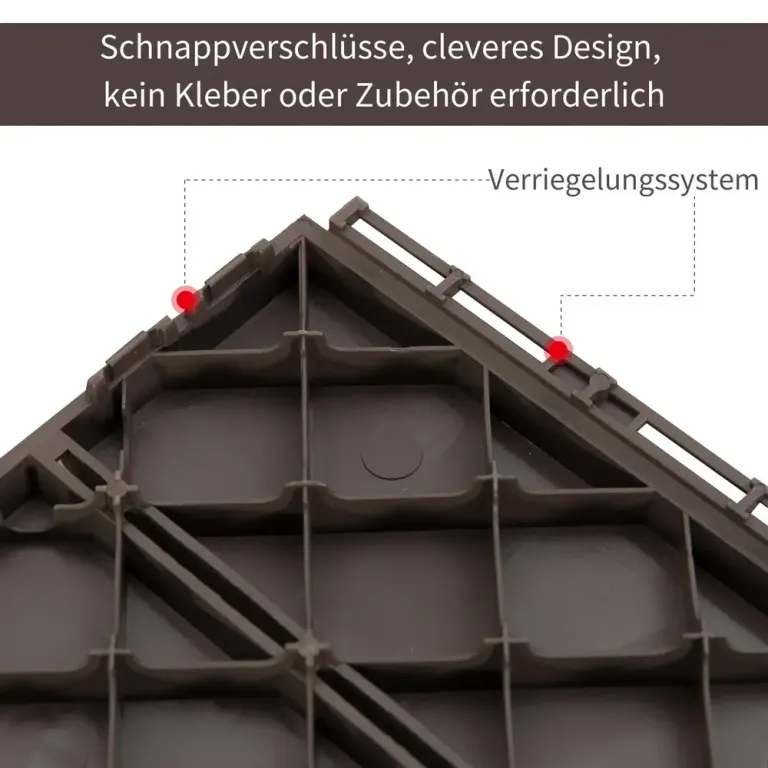 Altanplattor 9 St 0,81 M² Klickplattor Cm Balkongplattor Plast Pack