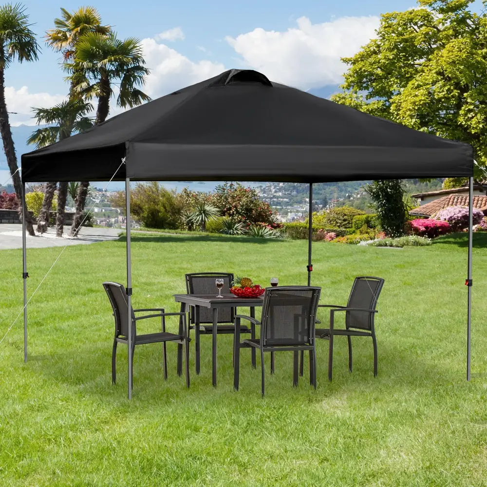 Hopfällbar Pop-Up Paviljong Partytält 2,95 x 2,95 M